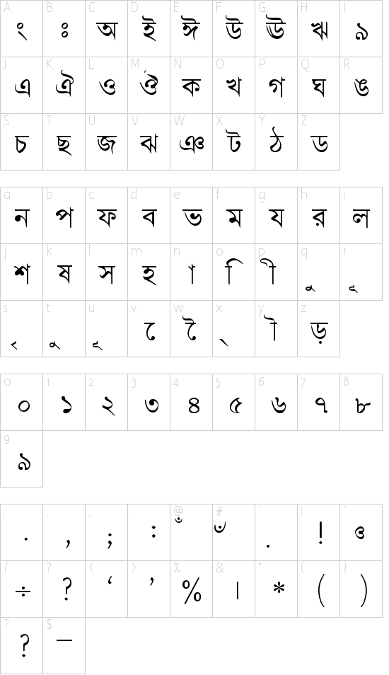 BengaliDhakaSSK Schriftart Font Download Kostenlos