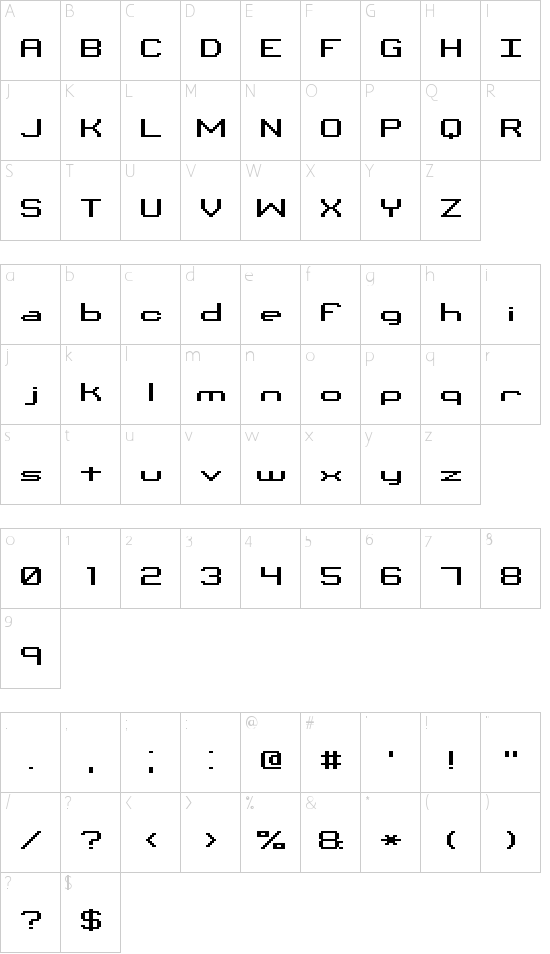 Binary 01s BRK Schriftart Font Download Kostenlos