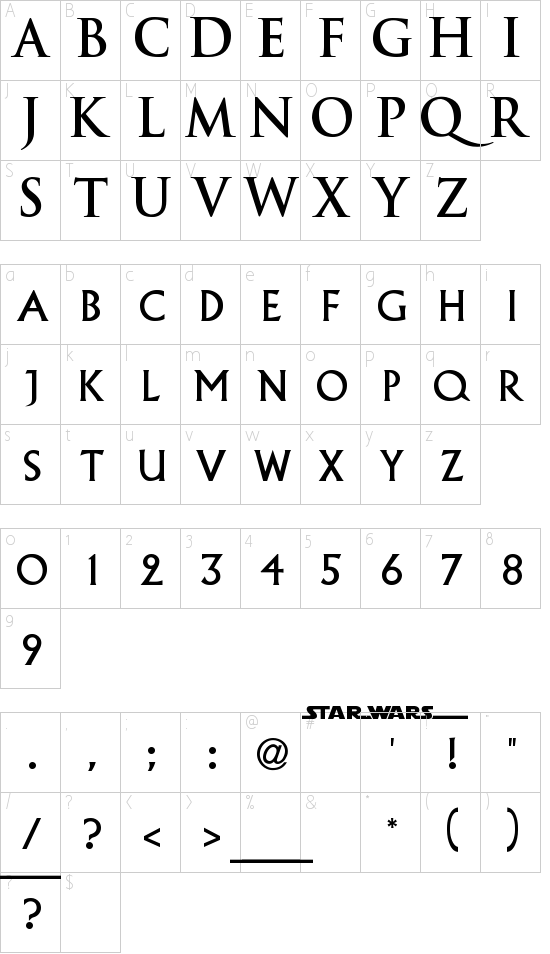 EPISODE I Schriftart Font Download Kostenlos