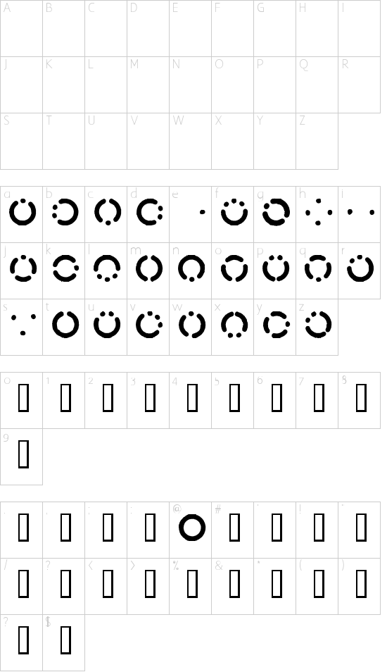 Morseircle code Schriftart Font Download Kostenlos