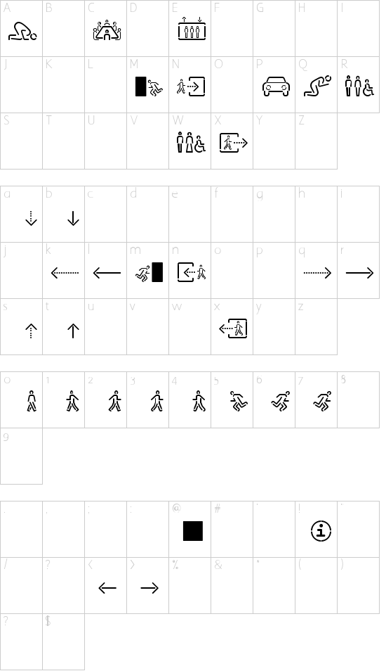 SirucaPictograms Schriftart Font Download Kostenlos
