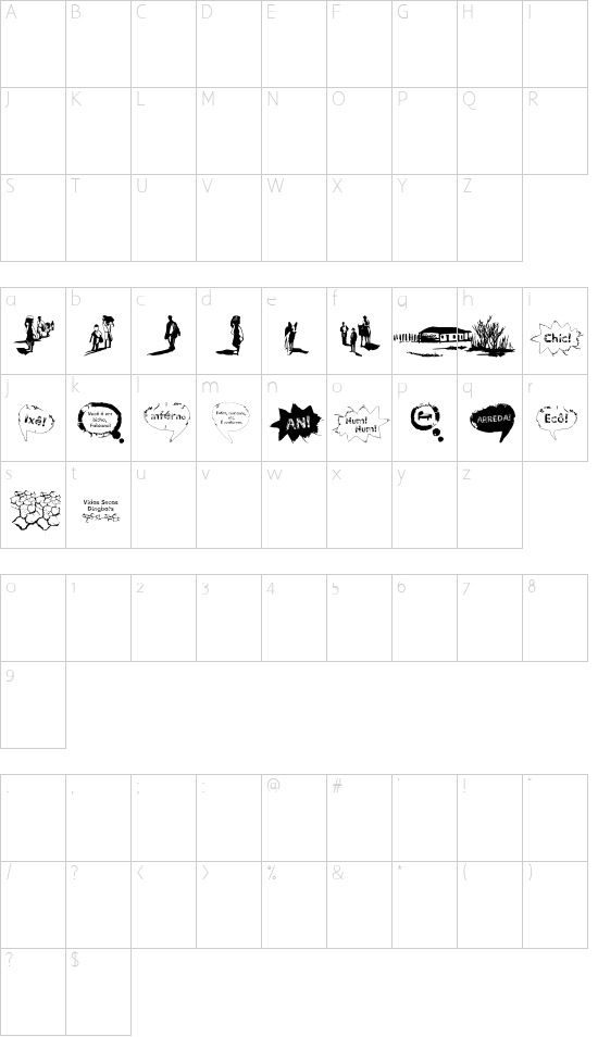 Vidas Secas Dingbats Schriftart Font Download Kostenlos